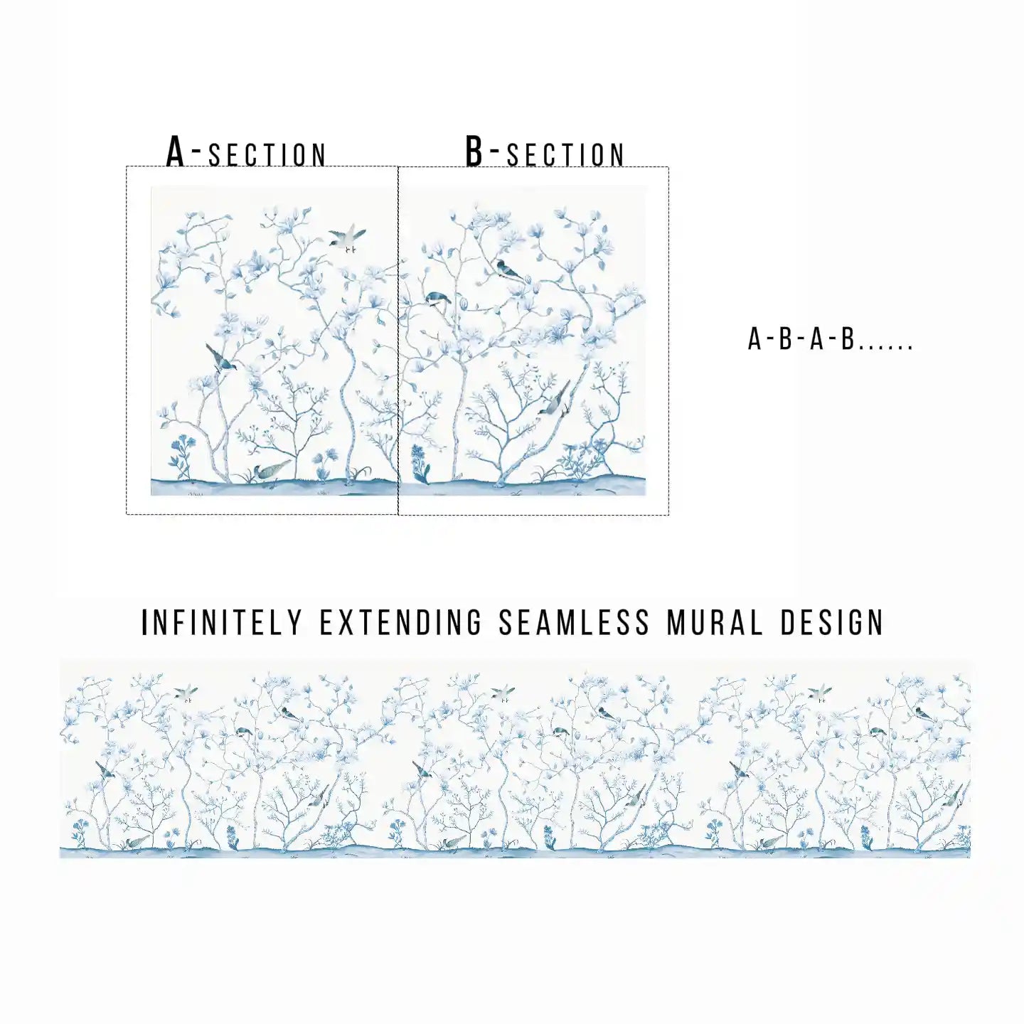 SI-014 快乐的喜鹊和含苞待放的花朵