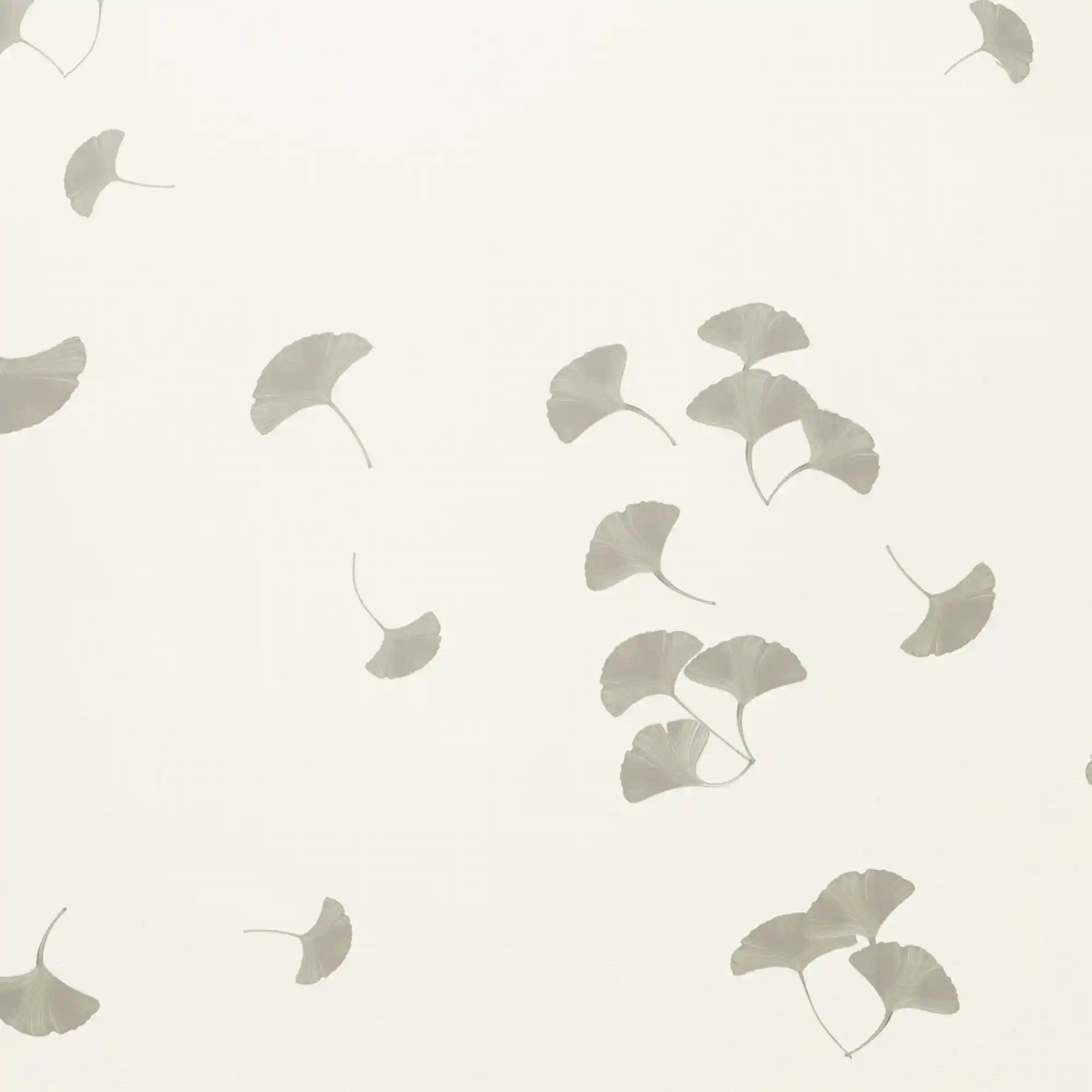 令人惊叹的银杏中国风墙纸，叶片图案优美，构图典雅。