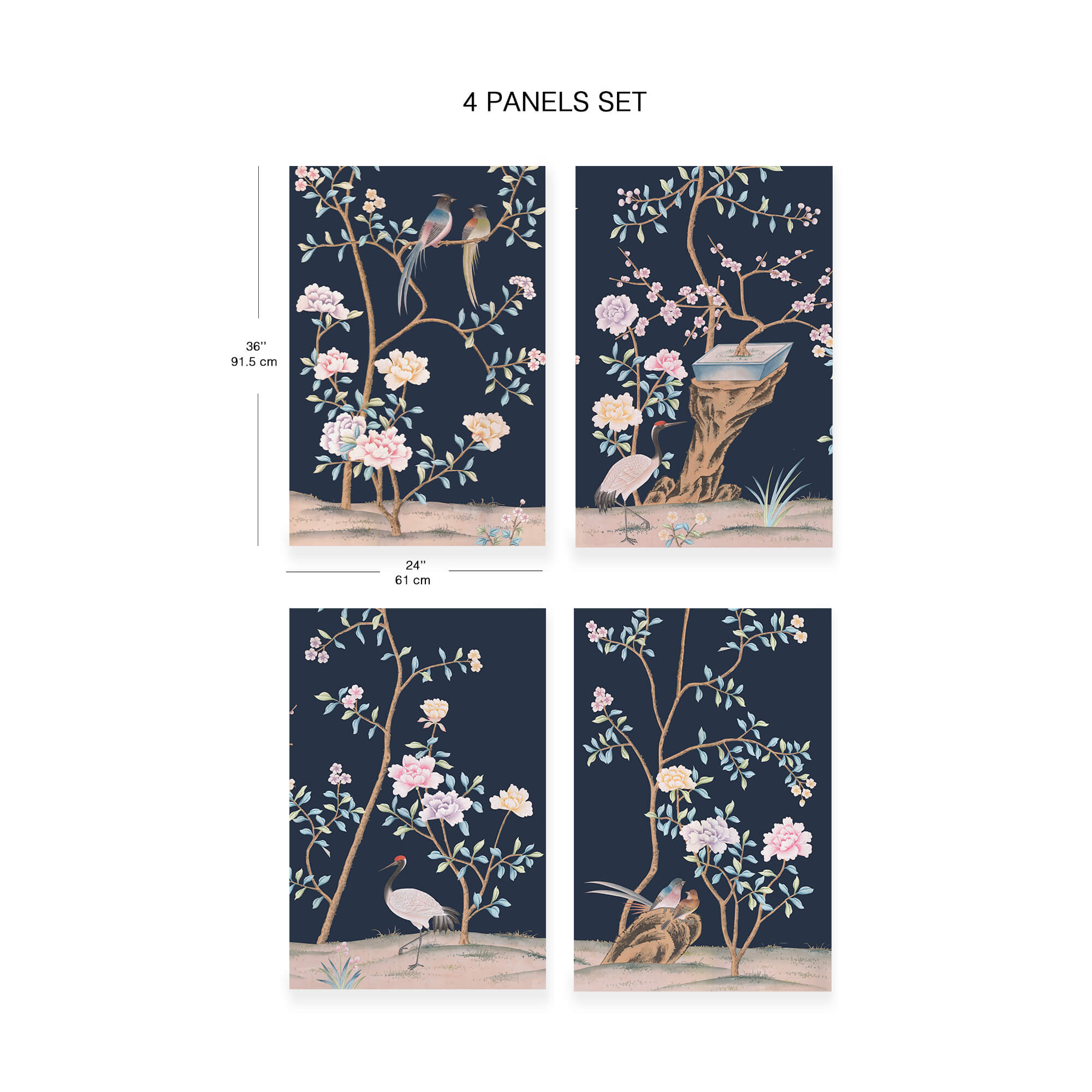 P-006 Pfingstrose mit Glücksvögeln