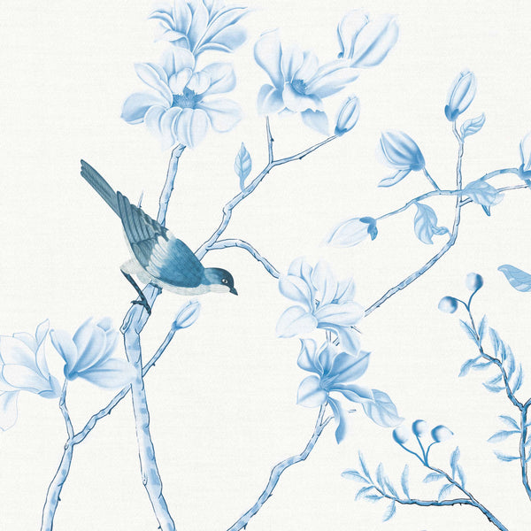SI-014 Cheerful Magpies and Budding Flowers